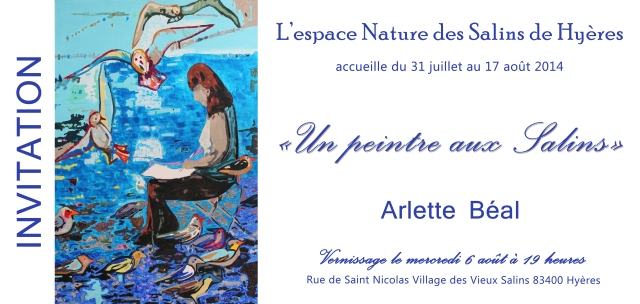 Vernissage Arlette Béal Espace Nature des Salins